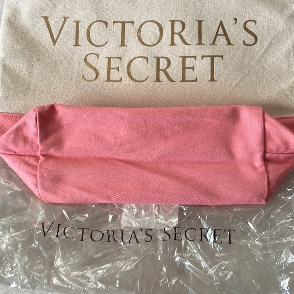 Victoria’s Secret Tote Bag Pink/Cream  Color 2 in 1 Insulated Cooler - Picture 12 of 16